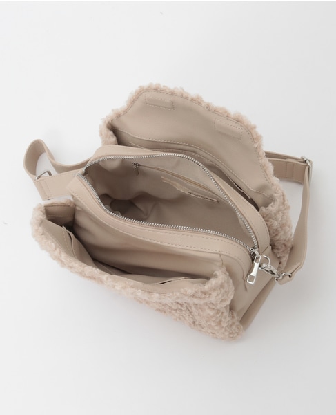 【フラップトップショルダーバッグ】 詳細画像 ライトベージュ 11