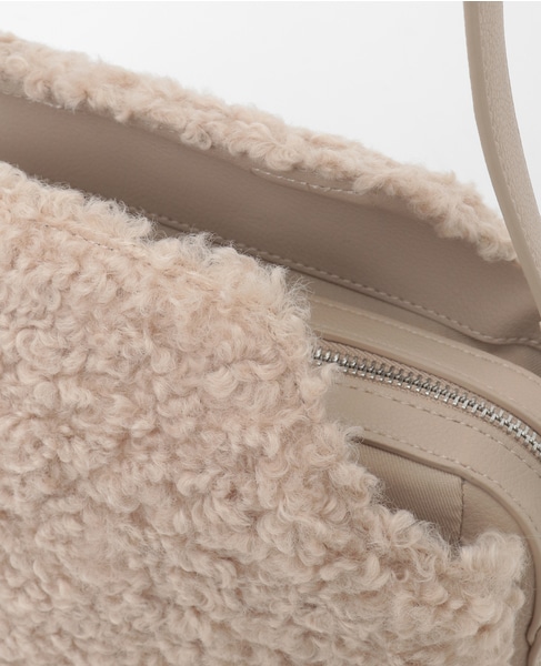 【フラップトップショルダーバッグ】 詳細画像 ライトベージュ 8