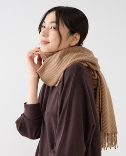 【プリーツ無地ストール】