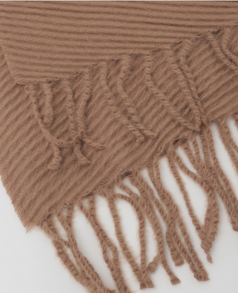 【プリーツ無地ストール】 詳細画像 ベージュ 9