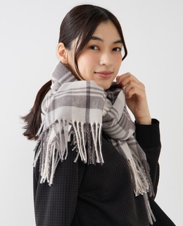 【ソフトタッチチェックストール】