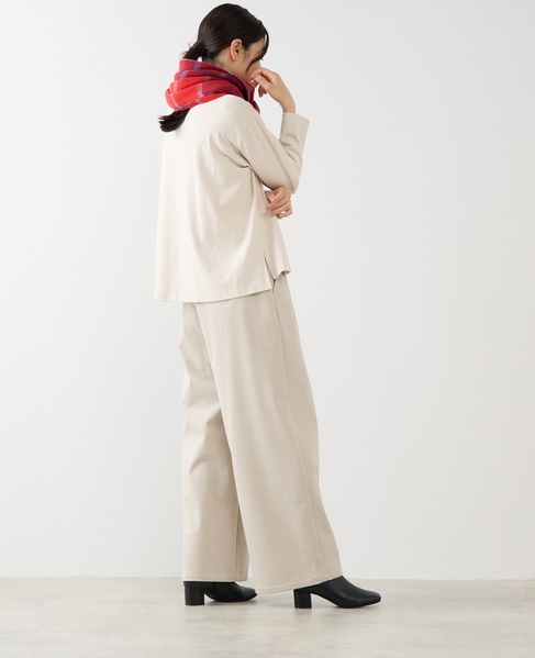 【ブロックチェックストール】 詳細画像 レッド 6