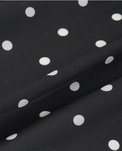 【ドット柄スカーフ】 詳細画像 ブラック 4