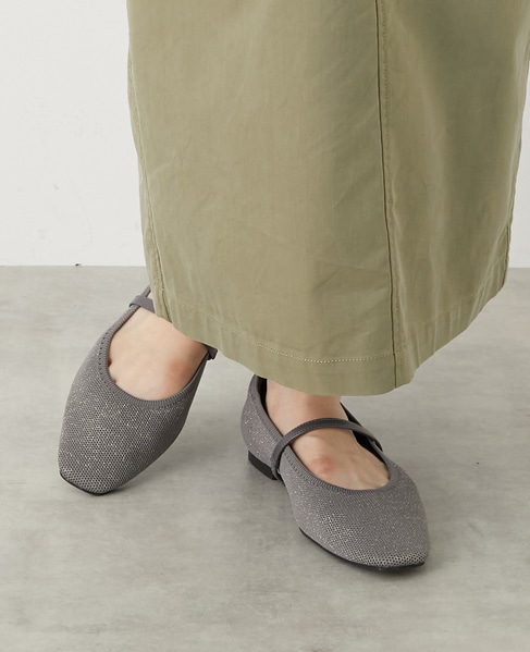 【ニットパンプス】 詳細画像 チャコールグレー 1