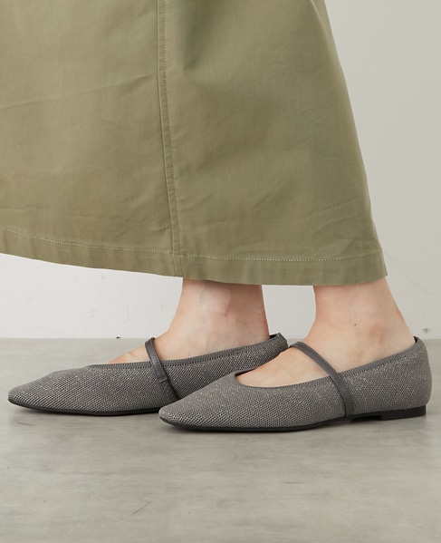 【ニットパンプス】 詳細画像 チャコールグレー 3