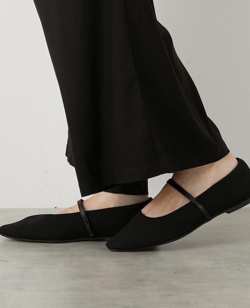 【ニットパンプス】 詳細画像 ブラック 2