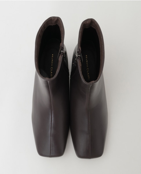 【スクエアートゥショートブーツ】 詳細画像 ブラウン 14