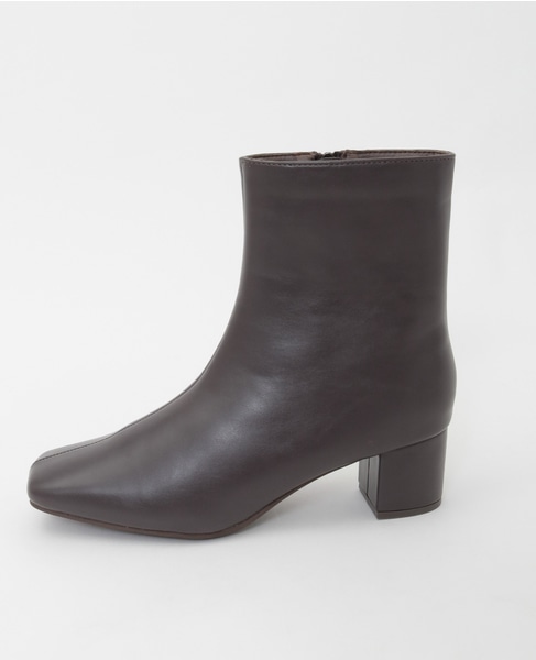 【スクエアートゥショートブーツ】 詳細画像 ブラウン 15