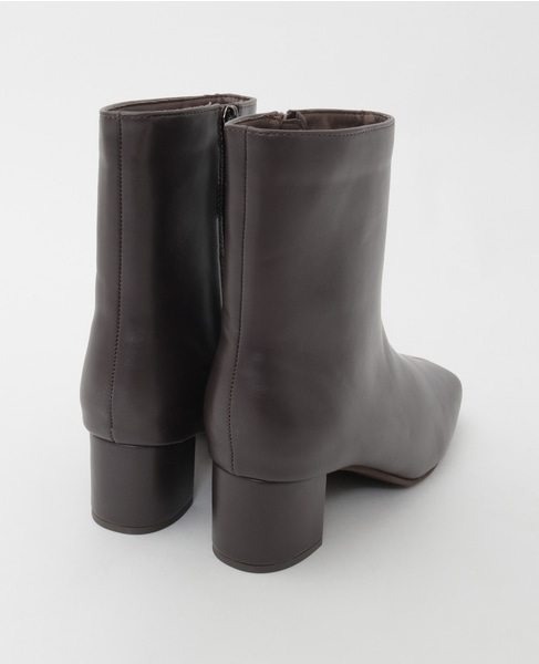 【スクエアートゥショートブーツ】 詳細画像 ブラウン 16