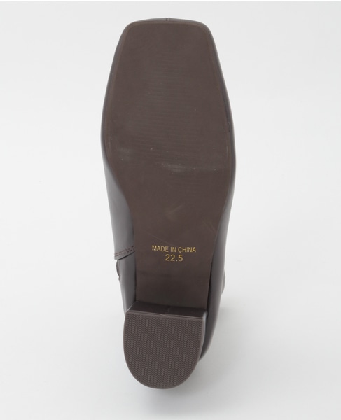 【スクエアートゥショートブーツ】 詳細画像 ブラウン 9