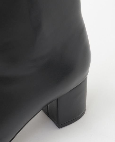 【スクエアートゥショートブーツ】 詳細画像 ブラック 12