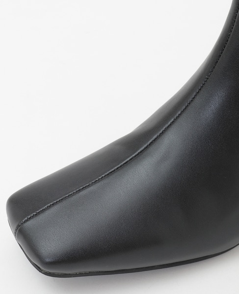 【スクエアートゥショートブーツ】 詳細画像 ブラック 13