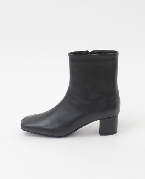 【スクエアートゥショートブーツ】 詳細画像 ブラック 9