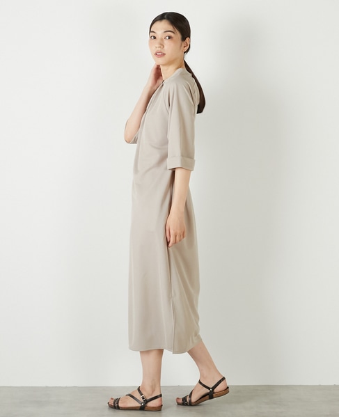 【ナノキャラメルベルテッドカットワンピース】 詳細画像 ベージュ 3