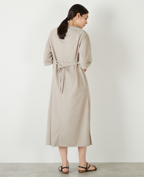 【ナノキャラメルベルテッドカットワンピース】 詳細画像 ベージュ 4