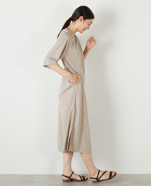 【ナノキャラメルベルテッドカットワンピース】 詳細画像 ベージュ 6