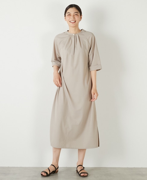 【ナノキャラメルベルテッドカットワンピース】 詳細画像 ベージュ 7