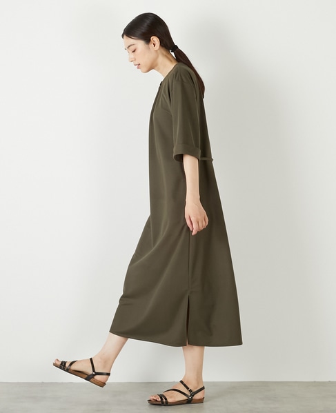 【ナノキャラメルベルテッドカットワンピース】 詳細画像 カーキ 3