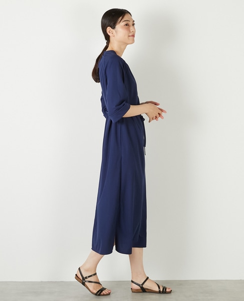 【ナノキャラメルベルテッドカットワンピース】 詳細画像 ネイビー 6