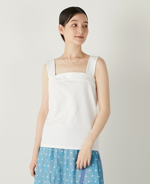《追加》【コットンベア天竺のチューブタンクトップインナー】 詳細画像 ホワイト 6