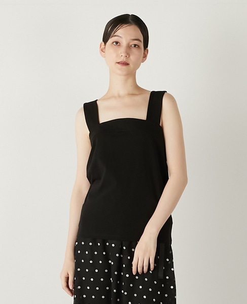 《追加》【コットンベア天竺のチューブタンクトップインナー】 詳細画像 ブラック 1