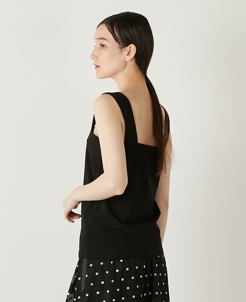 《追加》【コットンベア天竺のチューブタンクトップインナー】 詳細画像 ブラック 3