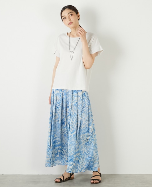 【接触冷感加工タックデザインフレンチスリーブカットプル】 詳細画像 ライトグレー 3