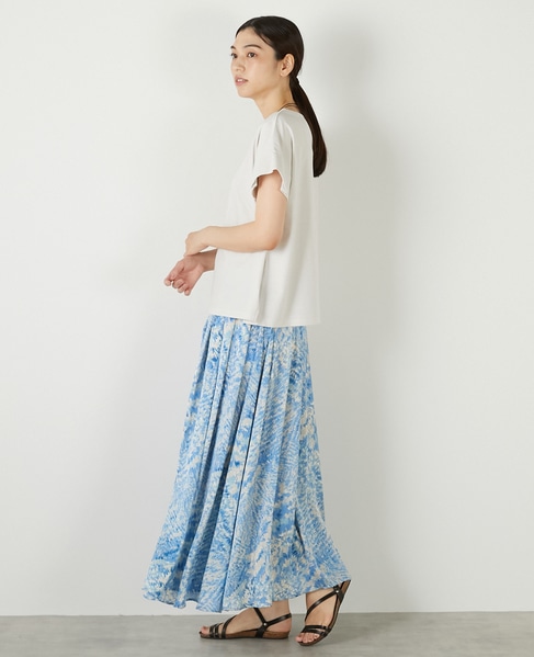 【接触冷感加工タックデザインフレンチスリーブカットプル】 詳細画像 ライトグレー 4