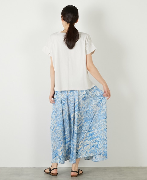 【接触冷感加工タックデザインフレンチスリーブカットプル】 詳細画像 ライトグレー 5