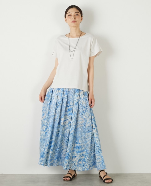 【接触冷感加工タックデザインフレンチスリーブカットプル】 詳細画像 ライトグレー 8