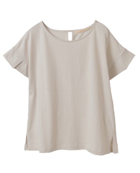 【接触冷感加工タックデザインフレンチスリーブカットプル】 詳細画像 ライトグレー 9