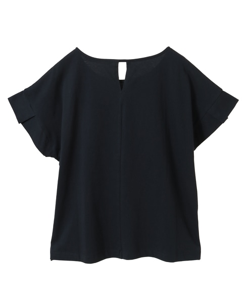 【接触冷感加工タックデザインフレンチスリーブカットプル】 詳細画像 ダークネイビー 10