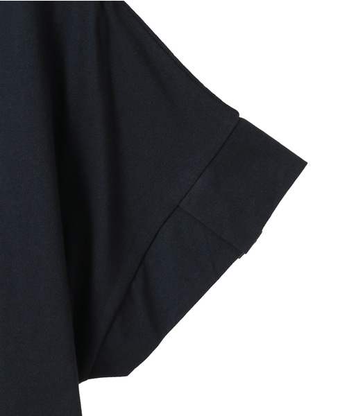 【接触冷感加工タックデザインフレンチスリーブカットプル】 詳細画像 ダークネイビー 12