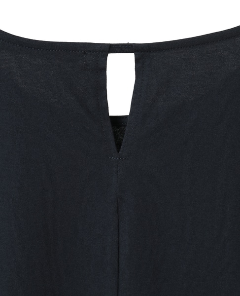 【接触冷感加工タックデザインフレンチスリーブカットプル】 詳細画像 ダークネイビー 14