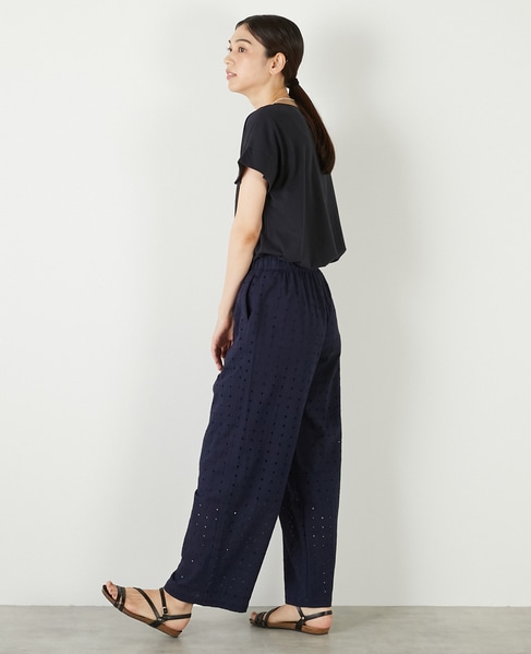 【接触冷感加工タックデザインフレンチスリーブカットプル】 詳細画像 ダークネイビー 5