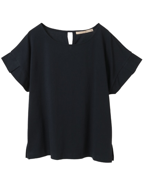 【接触冷感加工タックデザインフレンチスリーブカットプル】 詳細画像 ダークネイビー 9