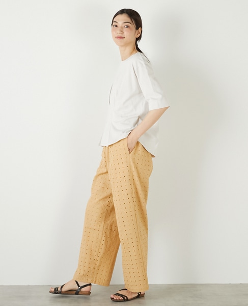 【接触冷感加工ウエストタックデザインカットプル】 詳細画像 ライトグレー 4