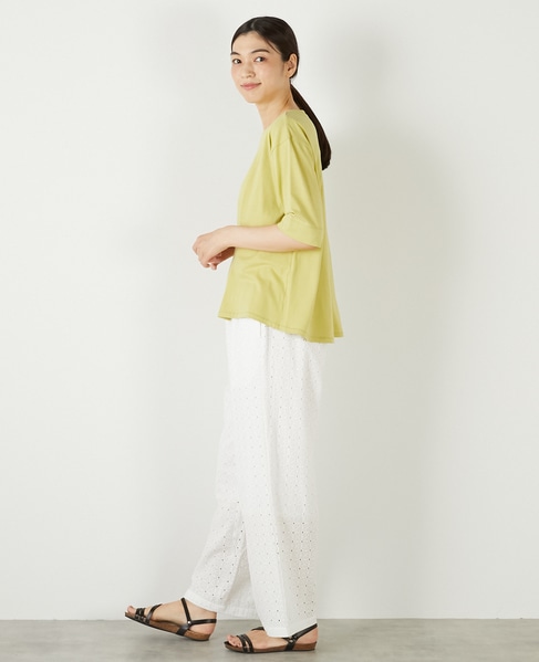 【接触冷感加工ウエストタックデザインカットプル】 詳細画像 イエロー 3