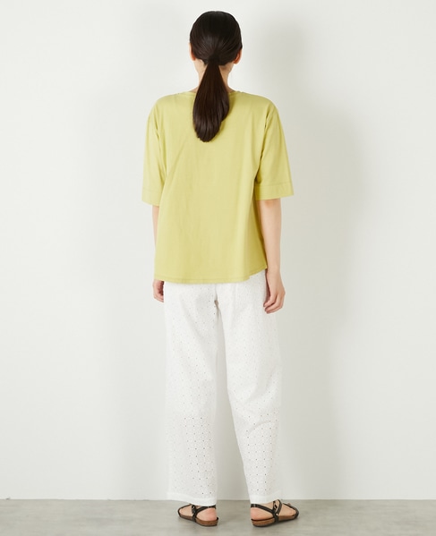 【接触冷感加工ウエストタックデザインカットプル】 詳細画像 イエロー 5