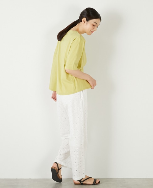 【接触冷感加工ウエストタックデザインカットプル】 詳細画像 イエロー 6