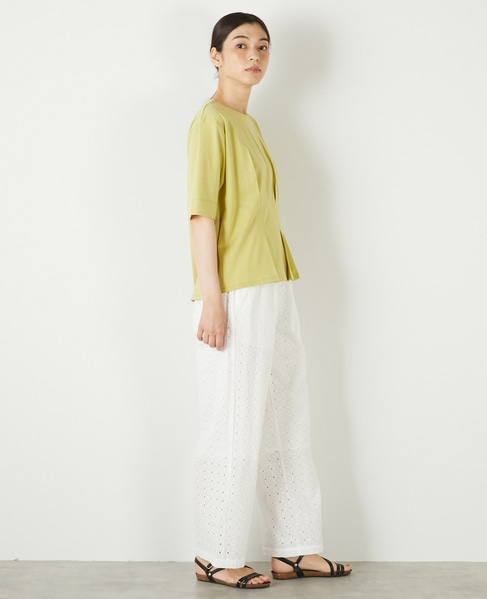 【接触冷感加工ウエストタックデザインカットプル】 詳細画像 イエロー 7