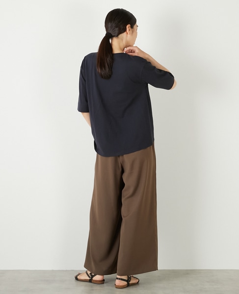 【接触冷感加工ウエストタックデザインカットプル】 詳細画像 ダークネイビー 6