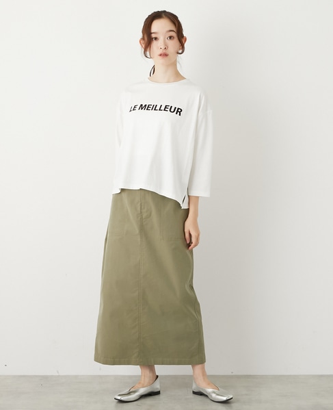 【フロッキーロゴプリントTシャツ】 詳細画像 オフホワイト 2