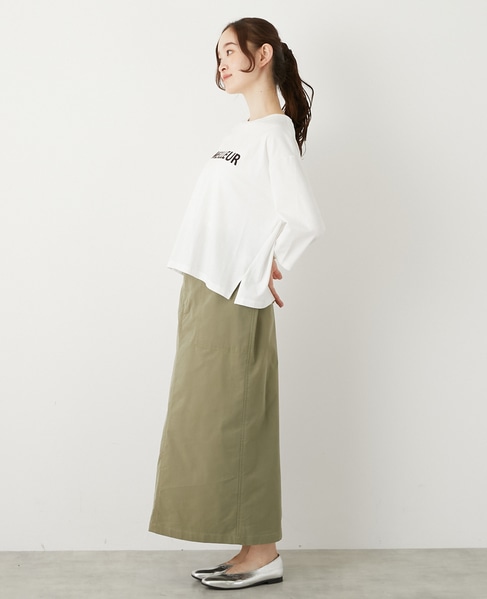 【フロッキーロゴプリントTシャツ】 詳細画像 オフホワイト 3