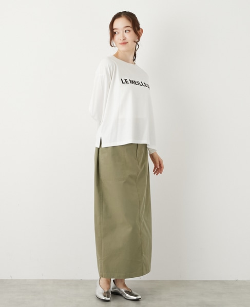 【フロッキーロゴプリントTシャツ】 詳細画像 オフホワイト 7