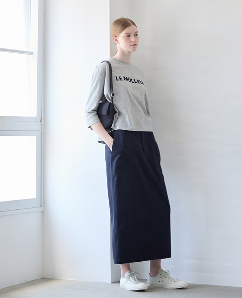 【フロッキーロゴプリントTシャツ】 詳細画像 杢グレー 2