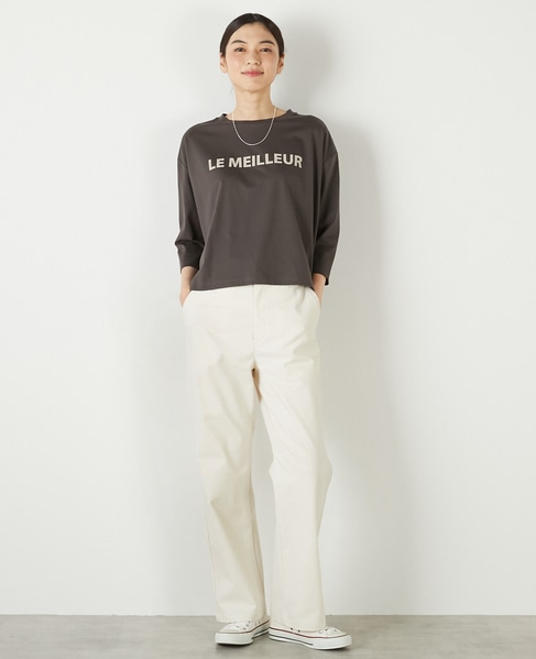 【フロッキーロゴプリントTシャツ】 詳細画像 チャコールグレー 2