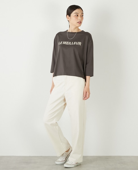 【フロッキーロゴプリントTシャツ】 詳細画像 チャコールグレー 3