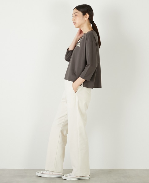 【フロッキーロゴプリントTシャツ】 詳細画像 チャコールグレー 4