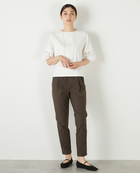 【ケミカルレース切替スリーブプルオーバー】 詳細画像 オフホワイト 2